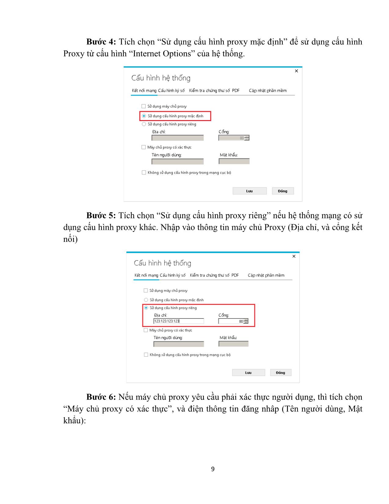 Tài liệu Hướng dẫn cài đặt và sử dụng phần mềm vSign-PDF trang 9