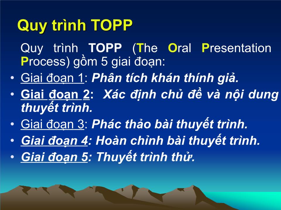 Bài giảng Giao tiếp trong kinh doanh - Chương 4: Kỹ năng thuyết trình - Đoàn Thị Hồng Vân trang 4