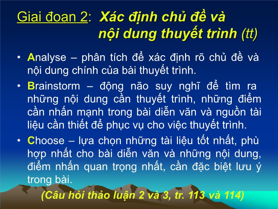 Bài giảng Giao tiếp trong kinh doanh - Chương 4: Kỹ năng thuyết trình - Đoàn Thị Hồng Vân trang 7