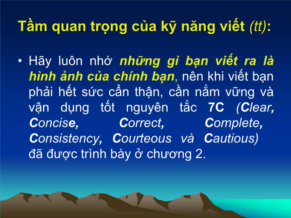 Bài giảng Giao tiếp trong kinh doanh - Chương 5: Kỹ năng viết - Đoàn Thị Hồng Vân trang 7