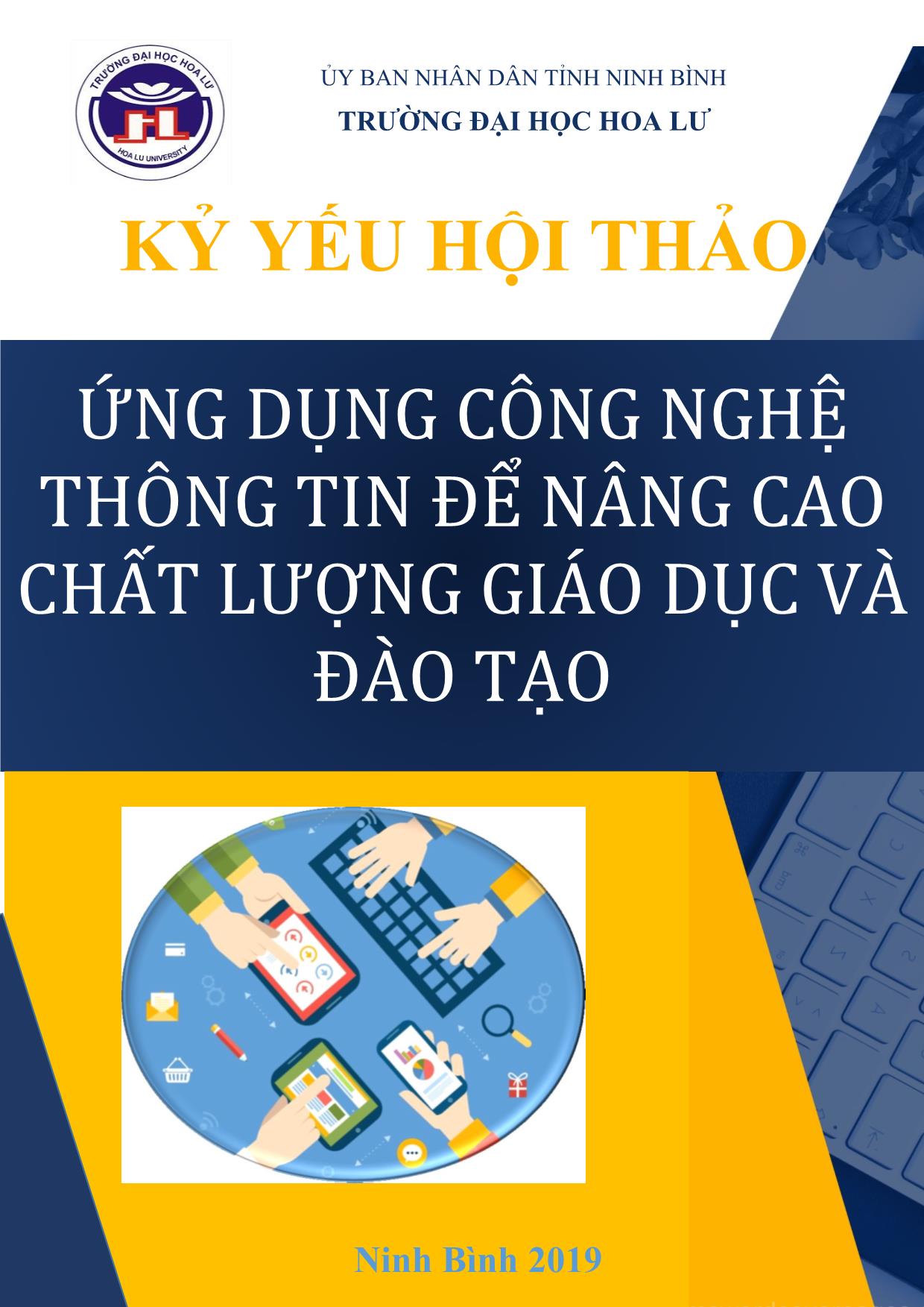 Kỷ yếu hội thảo Ứng dụng công nghệ thông tin để nâng cao chất lượng giáo dục và đào tạo trang 1