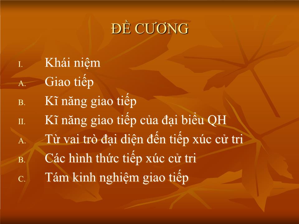 Kĩ năng giao tiếp của đại biểu trong tiếp xúc cử tri trang 2