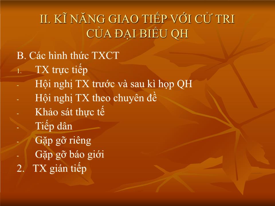 Kĩ năng giao tiếp của đại biểu trong tiếp xúc cử tri trang 9