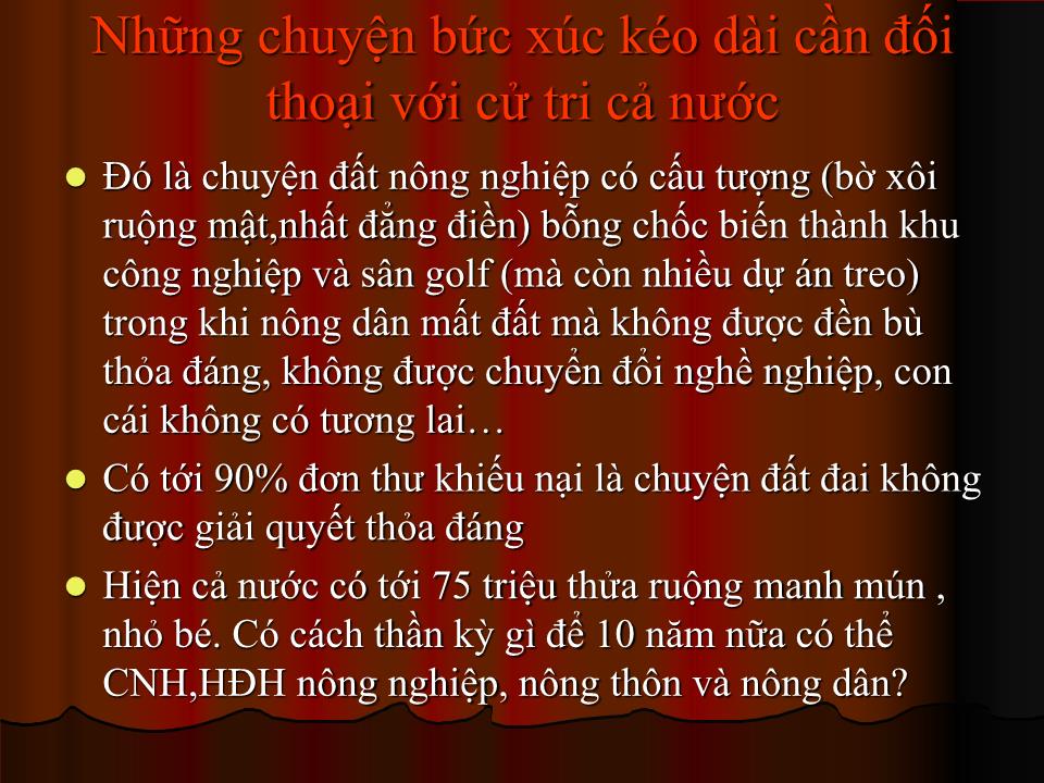 Bài giảng Kỹ năng đối thoại và lắng nghe của đại biểu quốc hội trang 10