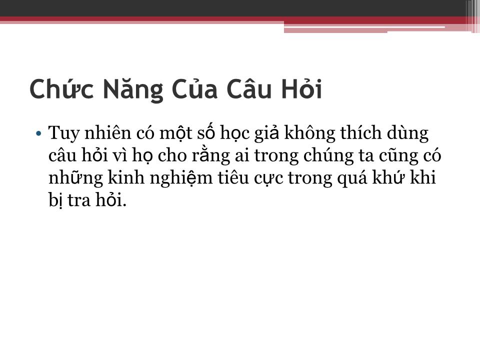 Bài giảng Kỹ năng đặt câu hỏi (Bản hay) trang 3