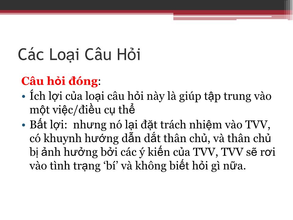 Bài giảng Kỹ năng đặt câu hỏi (Bản hay) trang 7