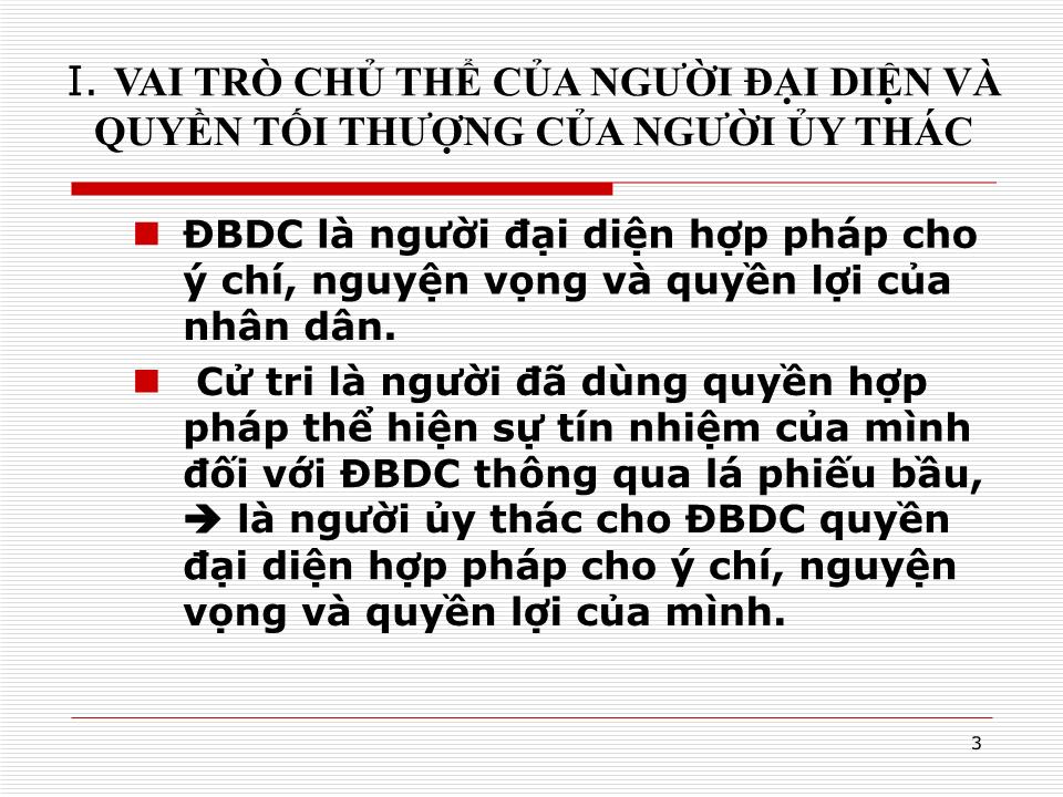 Bài giảng Kỹ năng đối thoại và lắng nghe của đại biểu dân cư khi tiếp xúc cử tri trang 3