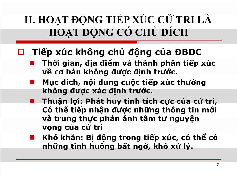 Bài giảng Kỹ năng đối thoại và lắng nghe của đại biểu dân cư khi tiếp xúc cử tri trang 7