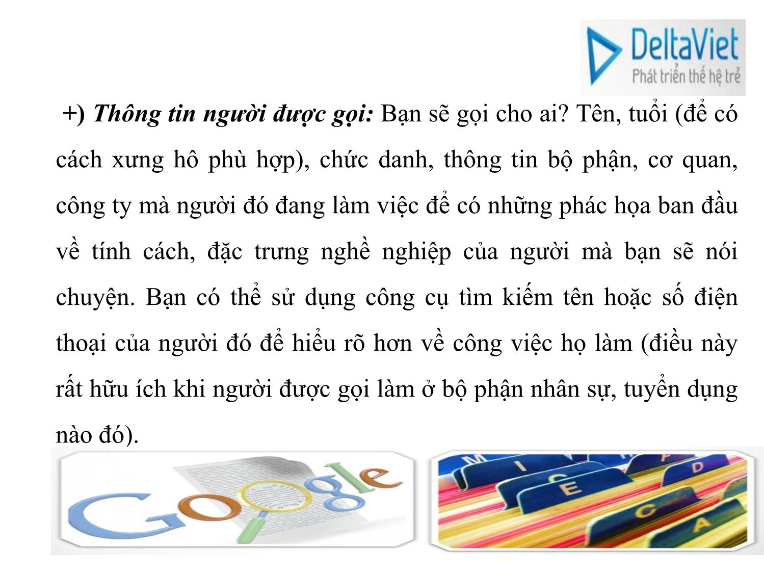 Bài giảng Kỹ năng giao tiếp qua điện thoại trang 6