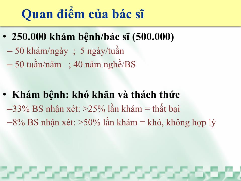 Bài giảng Kỹ năng giao tiếp nâng cao hiệu quả - Chất lượng khám bệnh ngoại trú trang 5