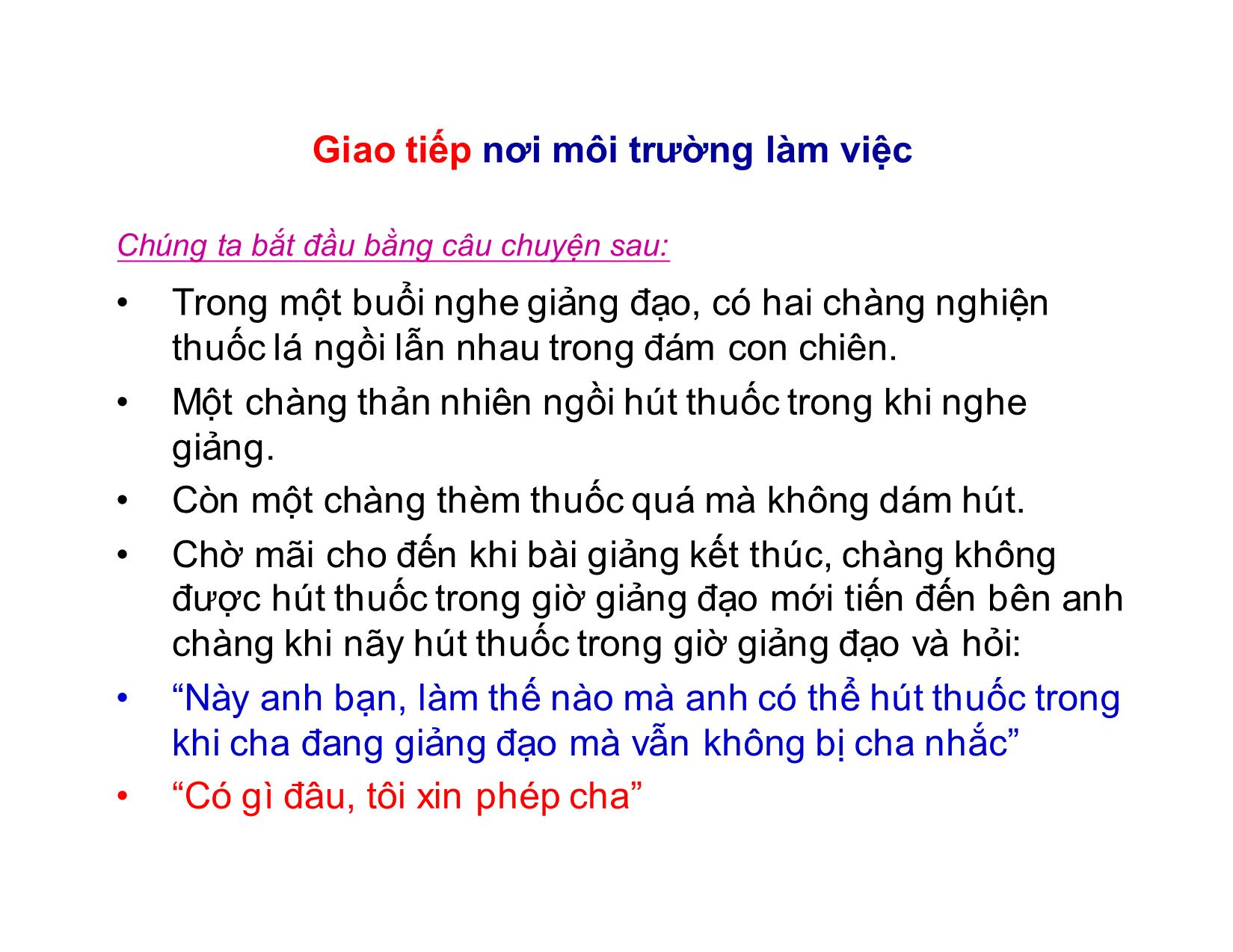 Bài giảng Kỹ năng giao tiếp trong kinh doanh - Chương 1: Khái quát chung về giao tiếp trong kinh doanh trang 3