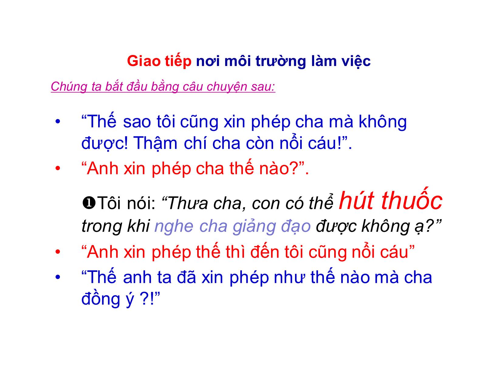 Bài giảng Kỹ năng giao tiếp trong kinh doanh - Chương 1: Khái quát chung về giao tiếp trong kinh doanh trang 4