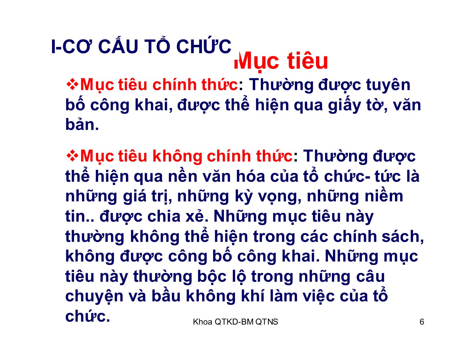 Bài giảng Kỹ năng giao tiếp trong kinh doanh - Chương 2: Môi trường giao tiếp cấu trúc tổ chức và dòng giao tiếp trong doanh nghiệp trang 6