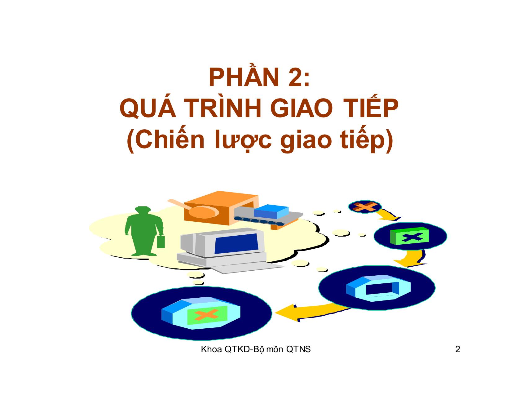 Bài giảng Kỹ năng giao tiếp trong kinh doanh - Chương 3: Người giao tiếp mục tiêu, uy tín trang 2