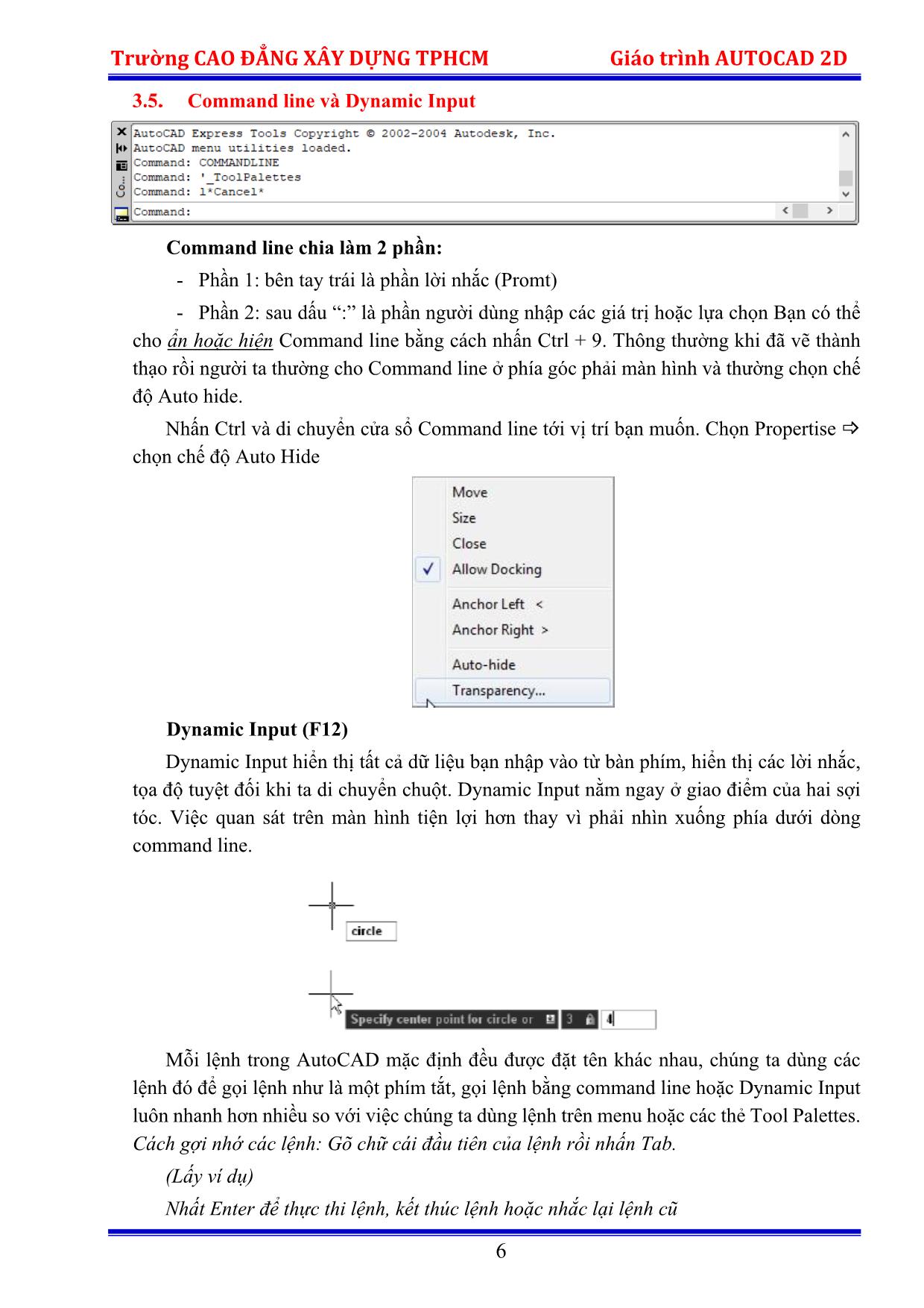 Giáo trình Autocad 2D trang 9