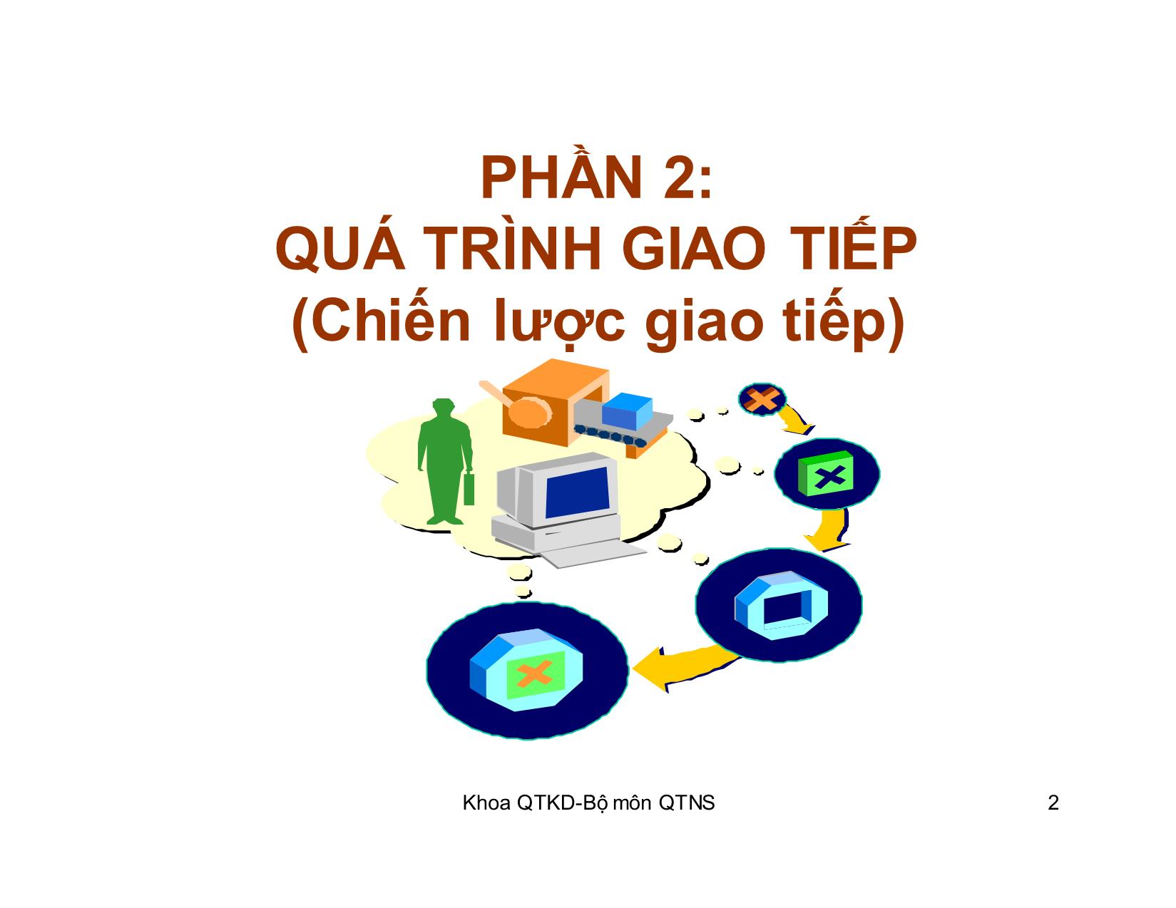 Bài giảng Kỹ năng giao tiếp trong kinh doanh - Chương 4: Đối tượng giao tiếp trang 2