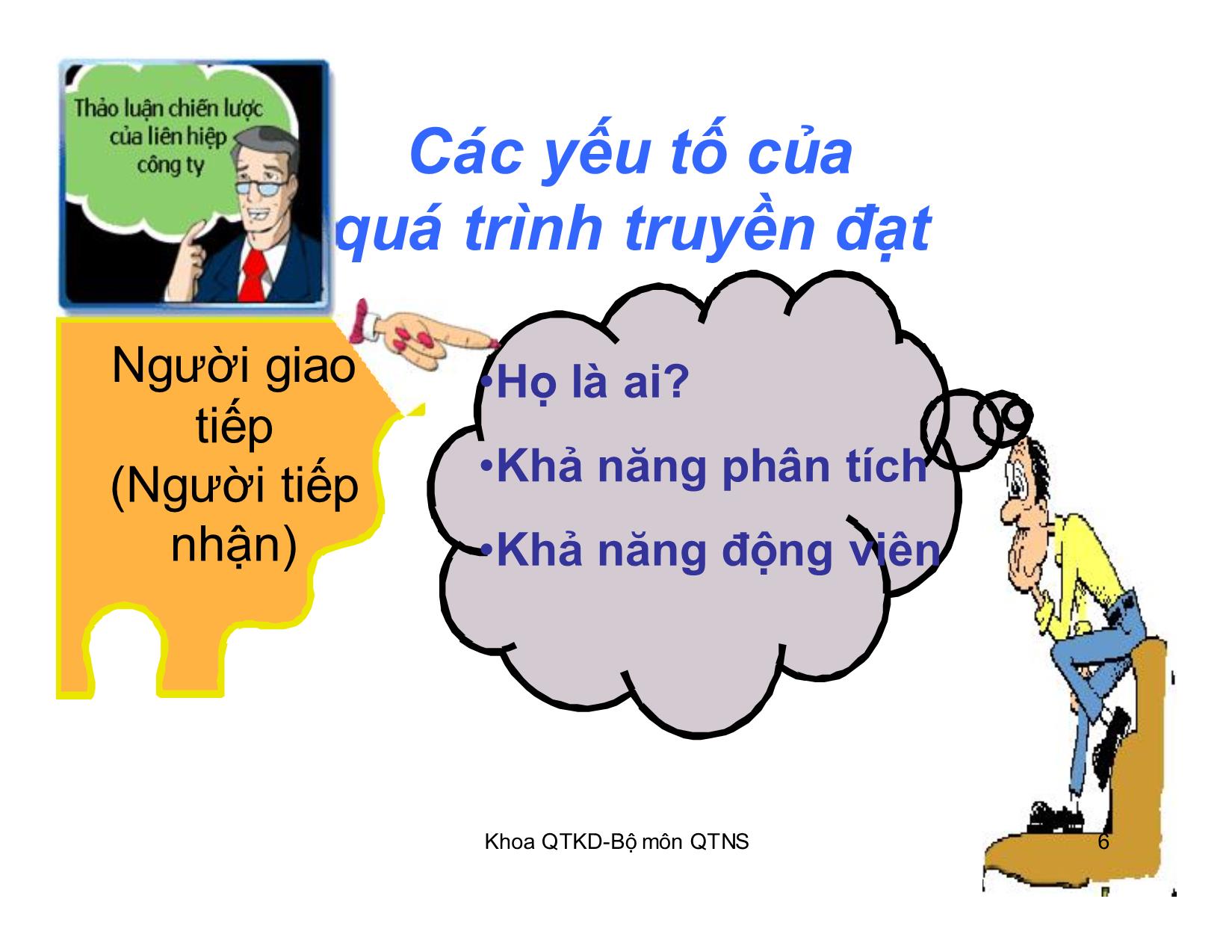 Bài giảng Kỹ năng giao tiếp trong kinh doanh - Chương 4: Đối tượng giao tiếp trang 6