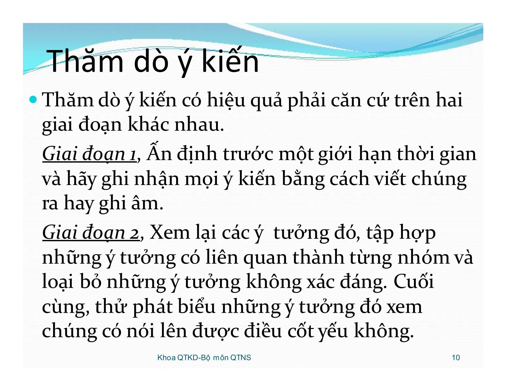 Bài giảng Kỹ năng giao tiếp trong kinh doanh - Chương 8: Kỹ năng viết trang 10