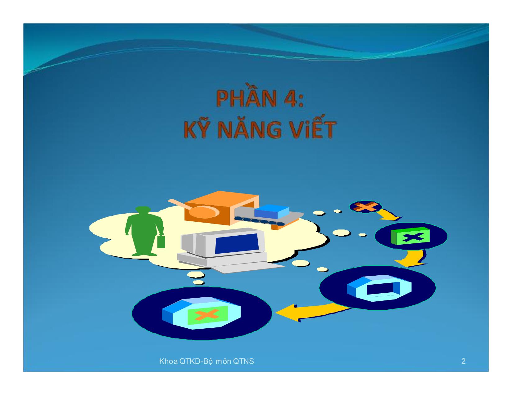 Bài giảng Kỹ năng giao tiếp trong kinh doanh - Chương 8: Kỹ năng viết trang 2