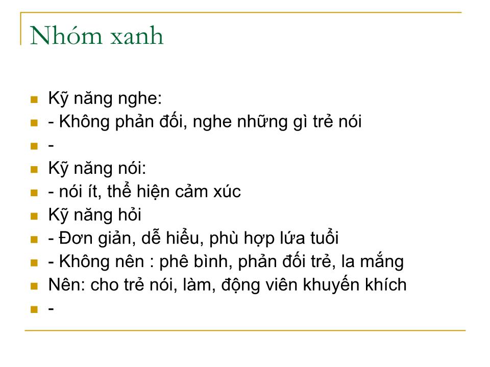 Bài giảng Kỹ năng giao tiếp với trẻ trang 3