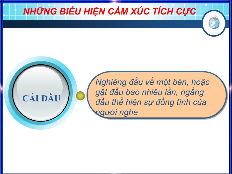 Bài giảng Đàm phán thương mại - Chủ đề: Ngôn ngữ cơ thể trong giao tiếp trang 8