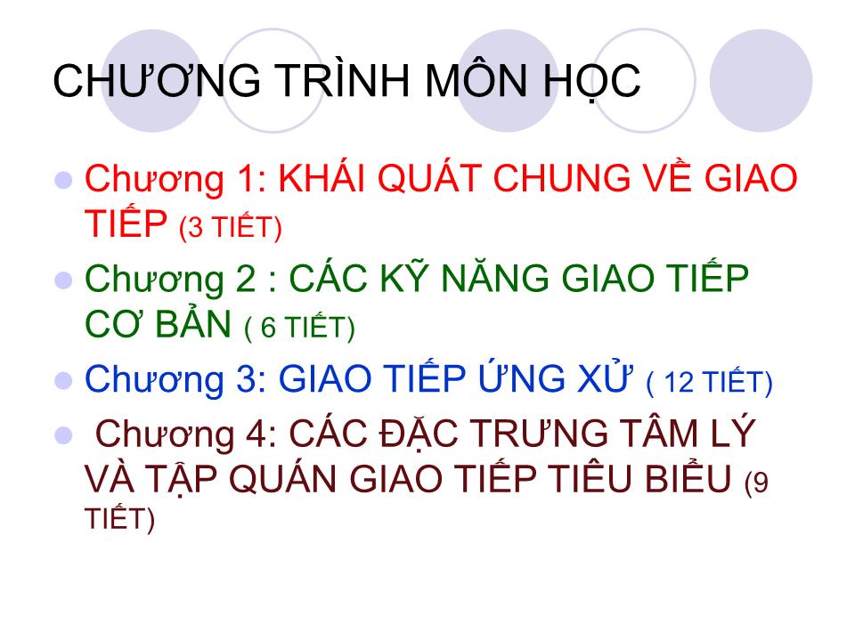 Bài giảng Kỹ năng giao tiếp - Chương 1: Khái quát chung về giao tiếp - Võ Thị Thu Thủy trang 2