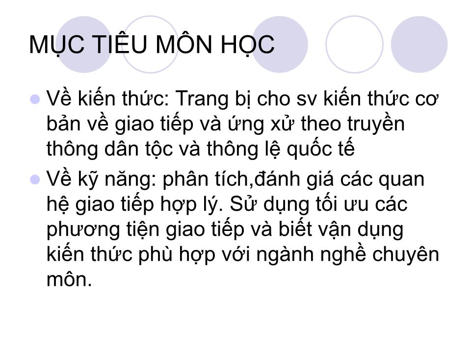 Bài giảng Kỹ năng giao tiếp - Chương 1: Khái quát chung về giao tiếp - Võ Thị Thu Thủy trang 3