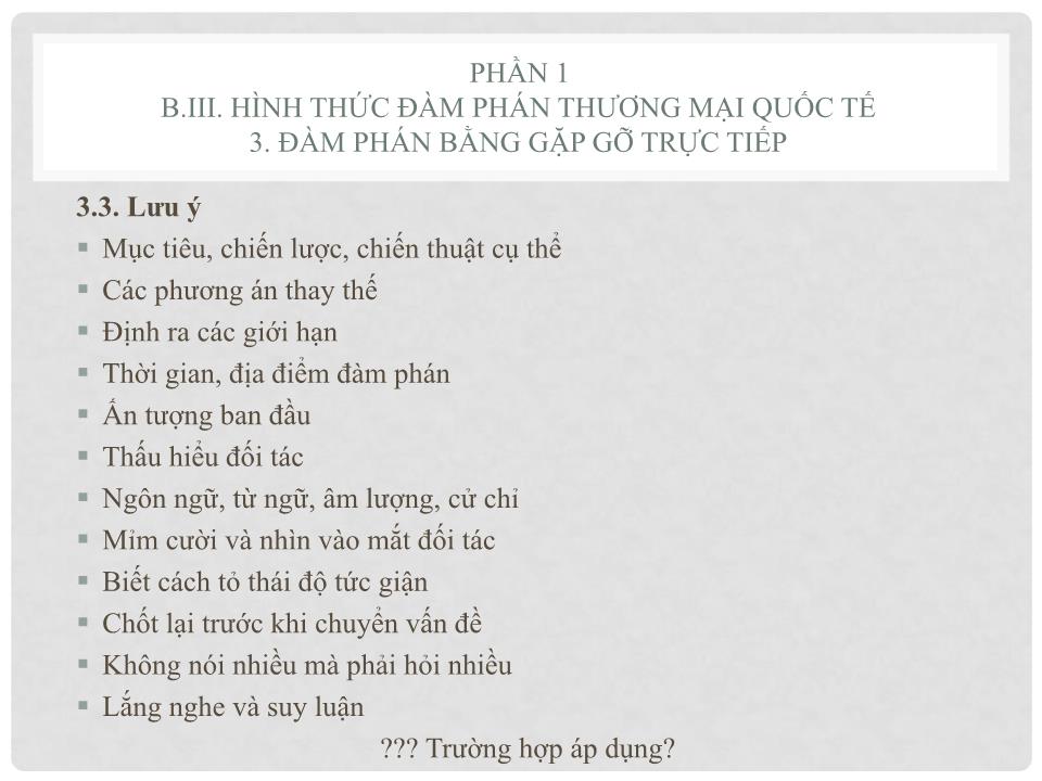 Bài giảng Đàm phán trong thương mai quốc tế trang 10