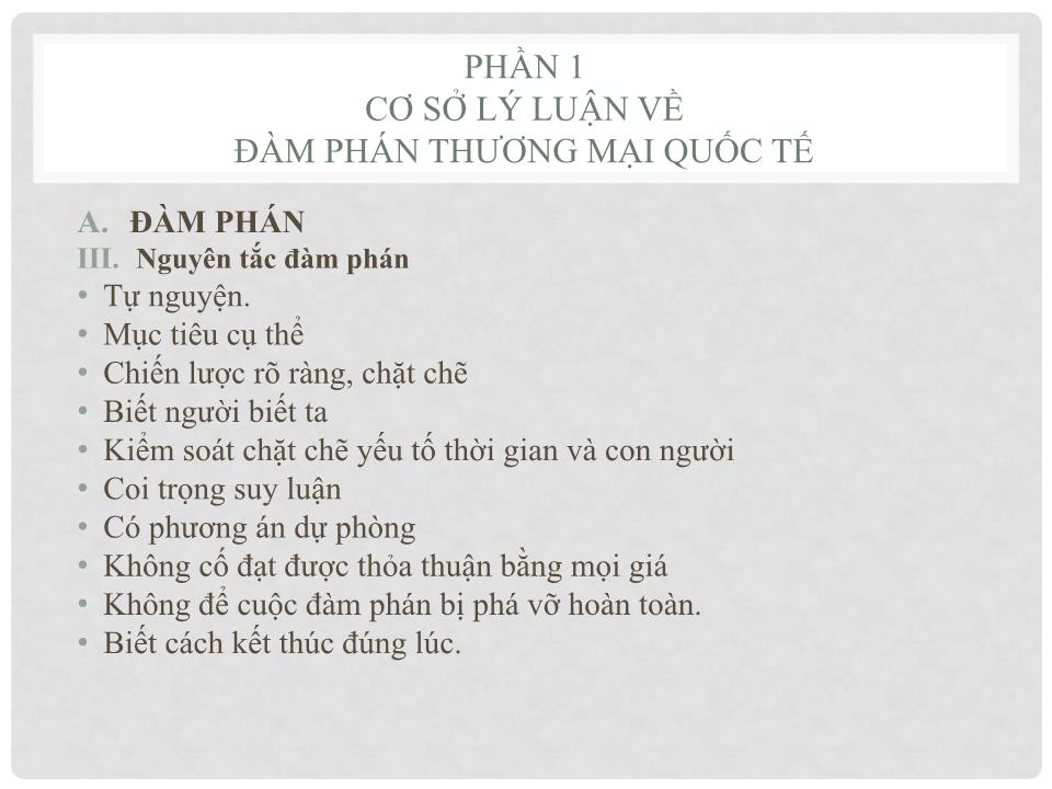 Bài giảng Đàm phán trong thương mai quốc tế trang 1