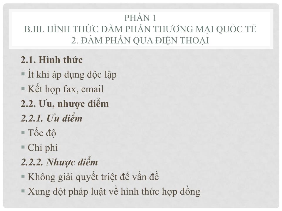 Bài giảng Đàm phán trong thương mai quốc tế trang 7