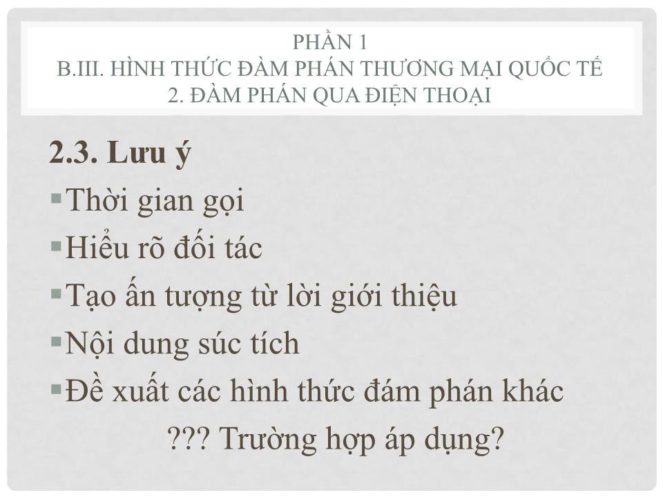 Bài giảng Đàm phán trong thương mai quốc tế trang 8