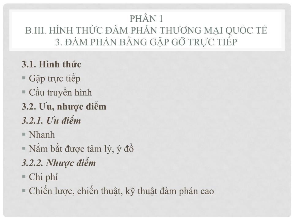 Bài giảng Đàm phán trong thương mai quốc tế trang 9