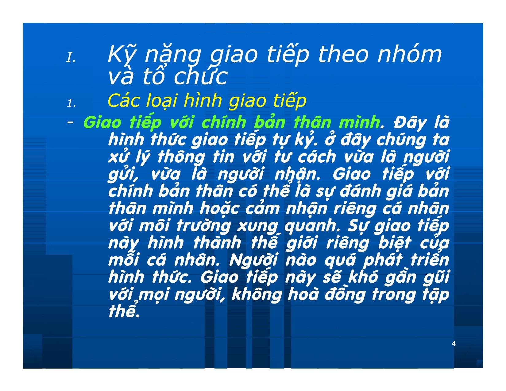 Bài giảng Giao dịch và đàm phán trong kinh doanh - Chương 4: Kỹ năng giao tiếp đa phương và lễ nghi trong giao dịch trang 4