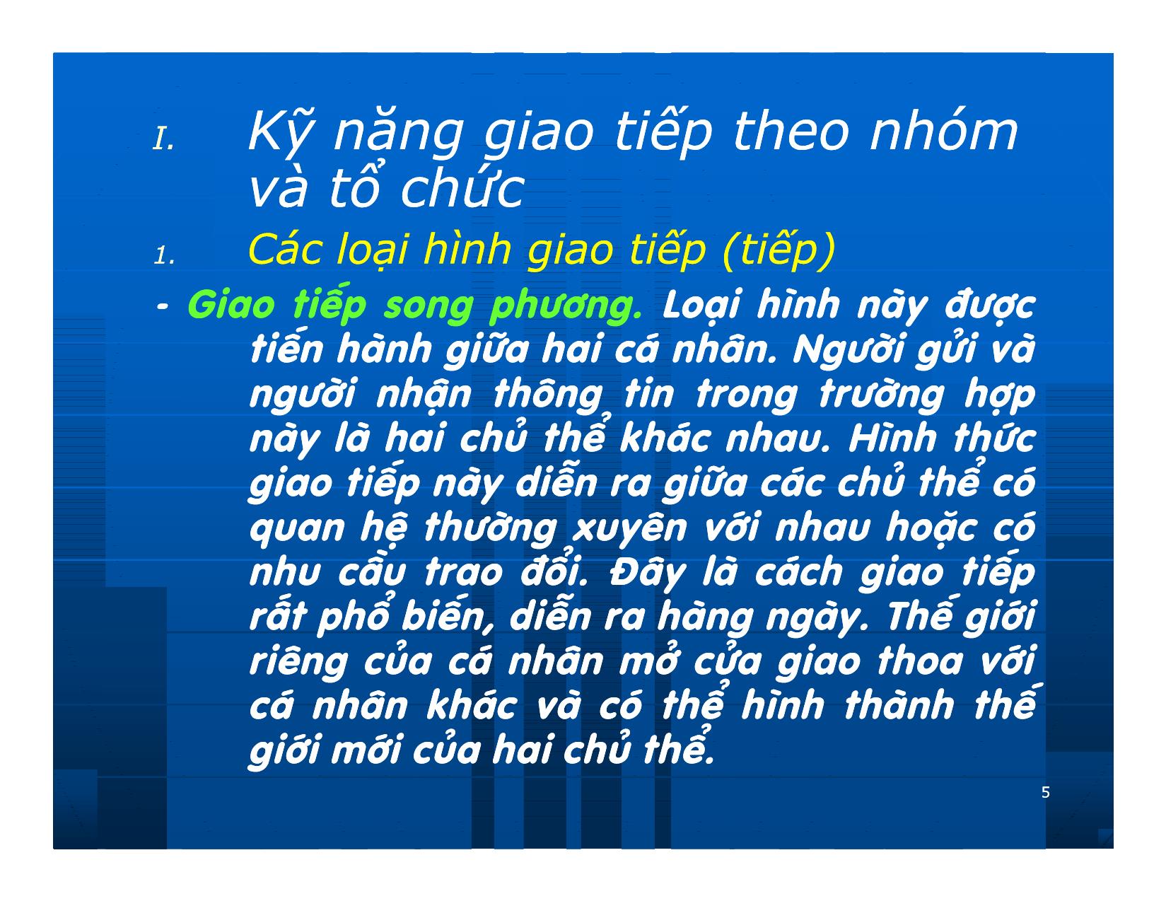 Bài giảng Giao dịch và đàm phán trong kinh doanh - Chương 4: Kỹ năng giao tiếp đa phương và lễ nghi trong giao dịch trang 5