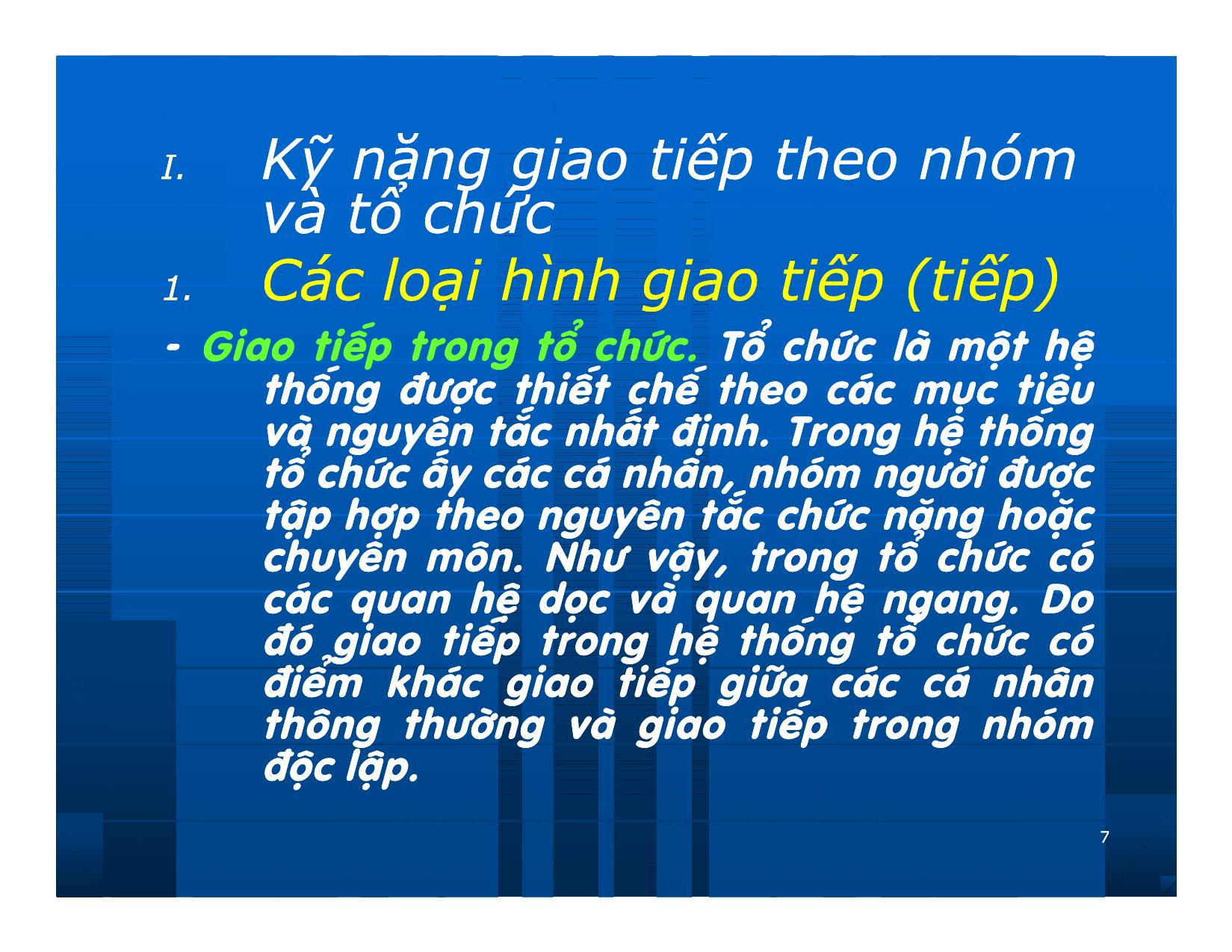 Bài giảng Giao dịch và đàm phán trong kinh doanh - Chương 4: Kỹ năng giao tiếp đa phương và lễ nghi trong giao dịch trang 7