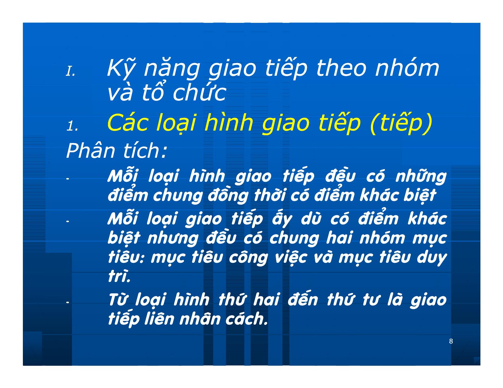 Bài giảng Giao dịch và đàm phán trong kinh doanh - Chương 4: Kỹ năng giao tiếp đa phương và lễ nghi trong giao dịch trang 8