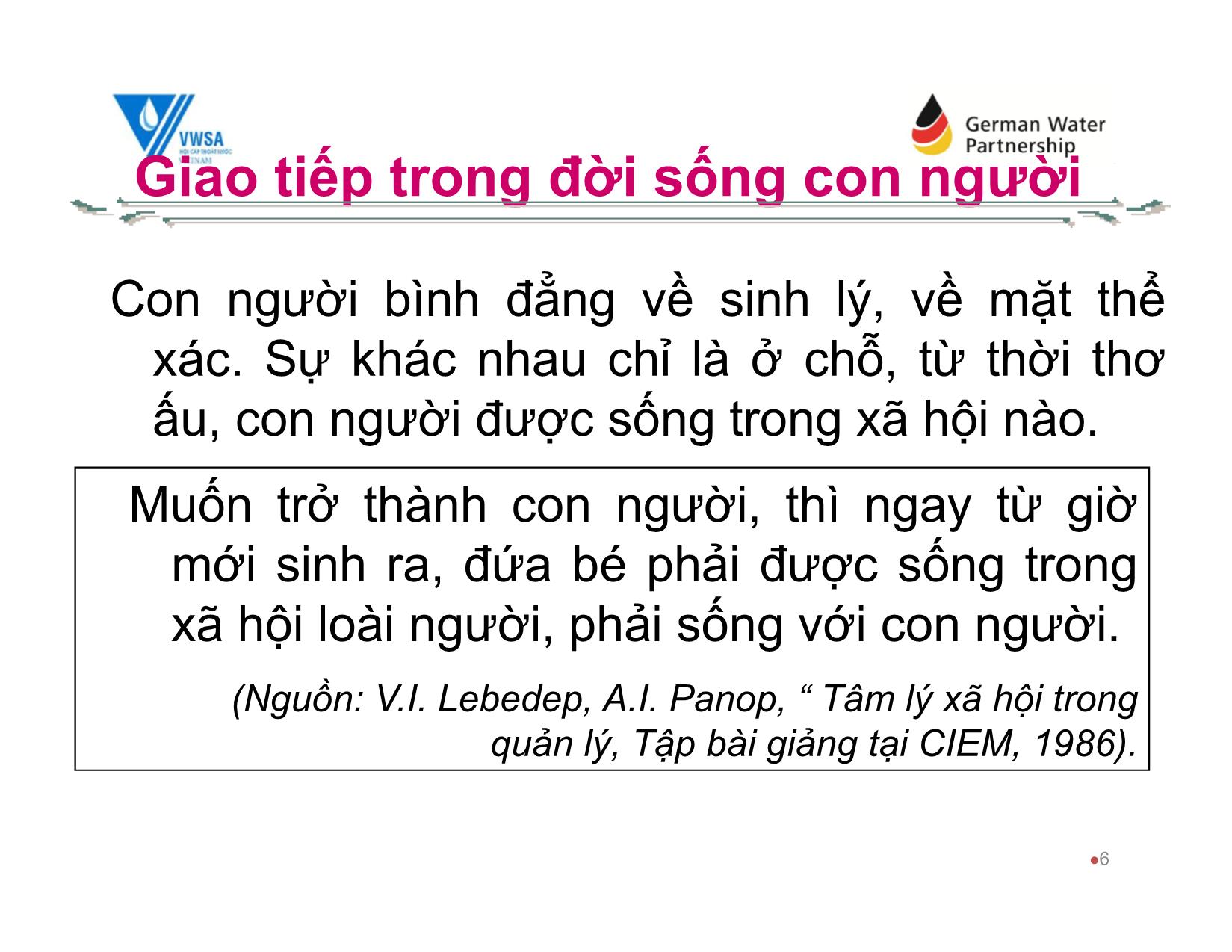 Bài giảng Kỹ năng giao tiếp - Chương 7: Nâng cao nghệ thuật và kỹ năng giao tiếp trang 6