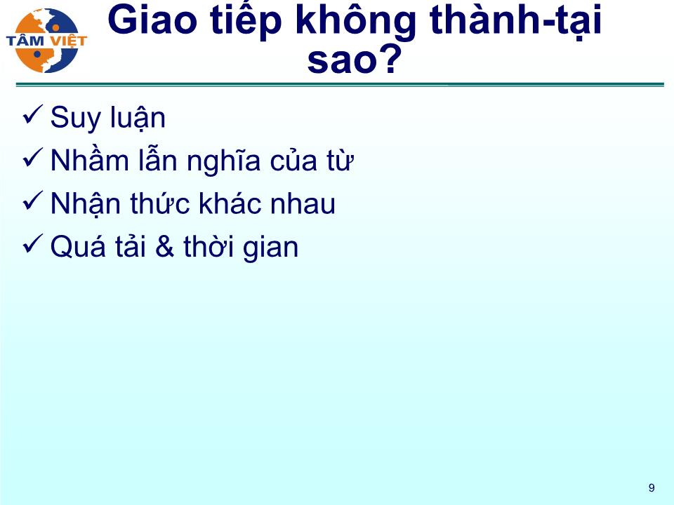 Bài giảng Kỹ năng giao tiếp - Kỹ năng thuyết trình - Phan Quốc Việt trang 9