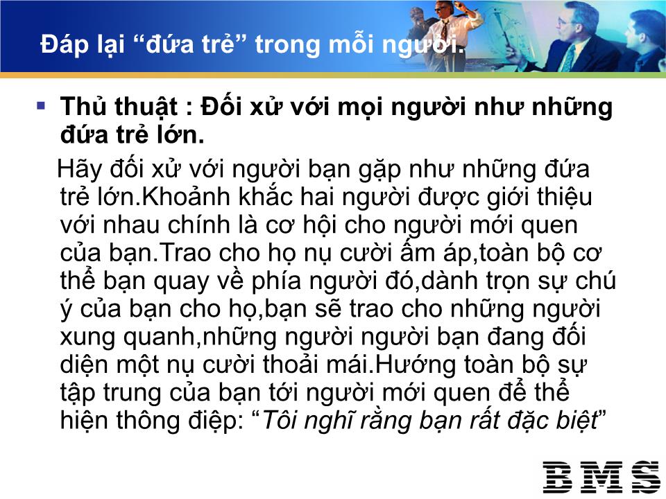 Bài giảng Nghệ thuật giao tiếp để thành công trang 10