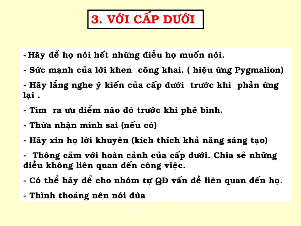 Bài giảng Nghệ thuật ứng xử nơi công sở trang 10