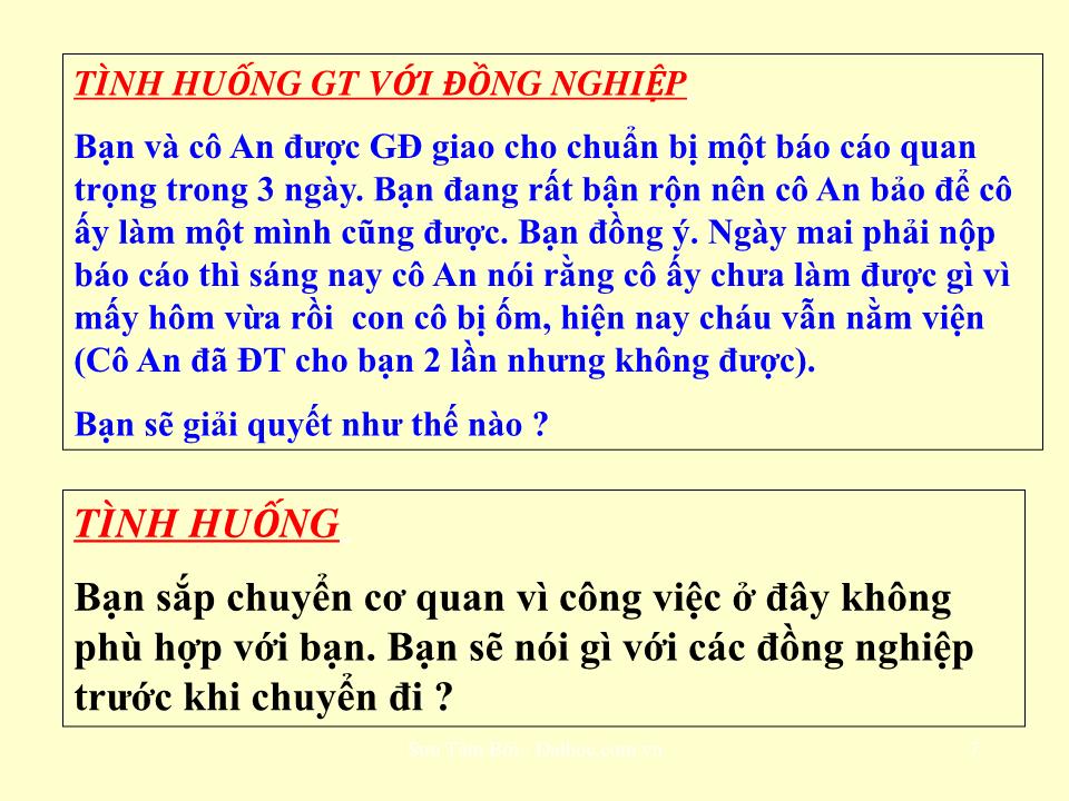 Bài giảng Nghệ thuật ứng xử nơi công sở trang 7