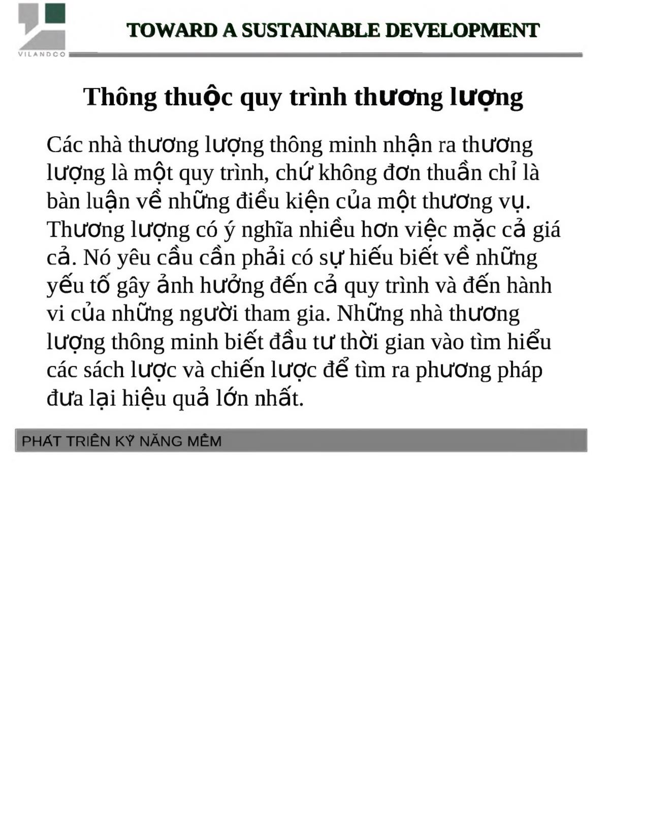 Bài giảng Chương trình đào tạo Phát triển kỹ năng đàm phán - Cao Xuân Sơn trang 6