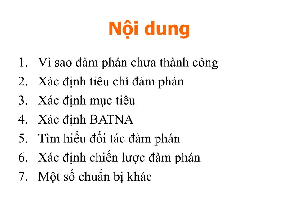 Bài giảng Chuyên đề Quy trình đàm phán trang 5