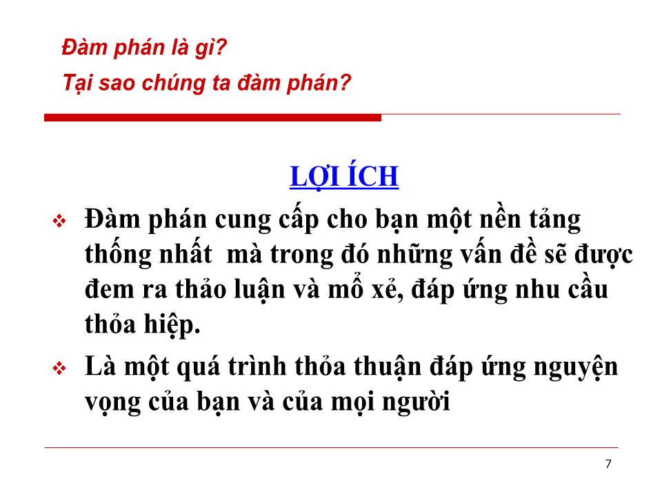 Bài giảng Đàm phán thương mại quốc tế - Chương 1: Những vấn đề lý luận cơ bản về đàm phán trong kinh doanh quốc tế - Huỳnh Minh Triết trang 7