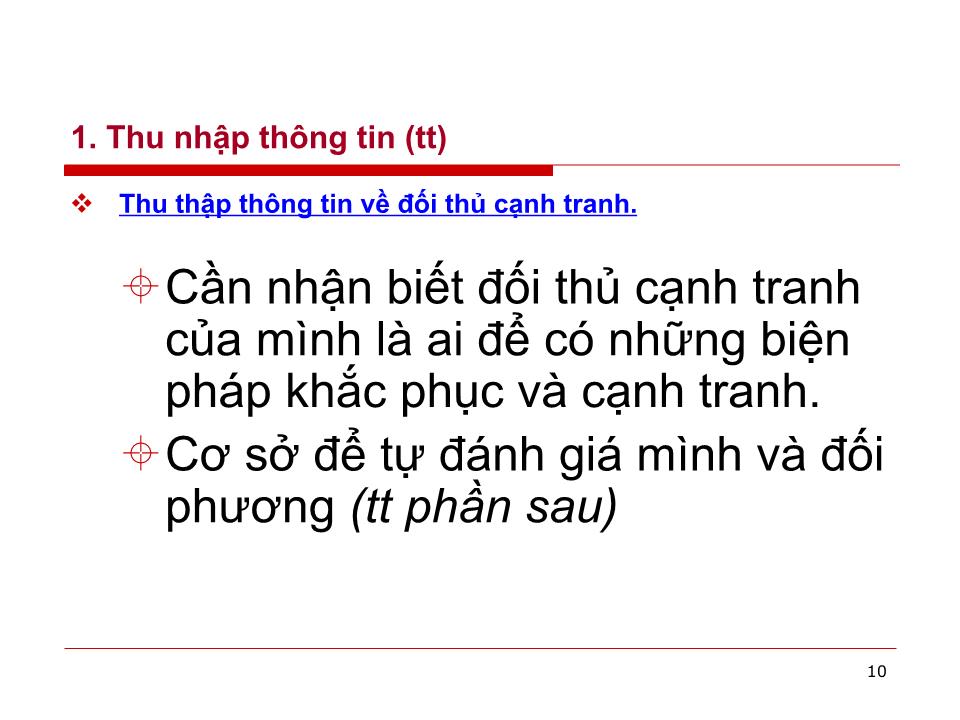 Bài giảng Đàm phán kinh doanh - Chương 2: Tổ chức đàm phán kinh doanh - Huỳnh Minh Triết trang 10