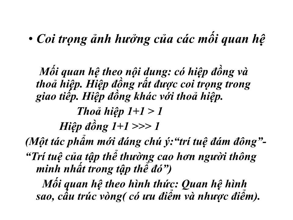 Bài giảng Văn hoá giao tiếp trong công sở trang 9