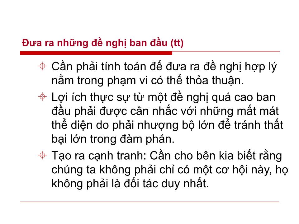 Bài giảng Đàm phán kinh doanh - Chương 3: Kỹ thuật đàm phán kinh doanh - Huỳnh Minh Triết trang 10