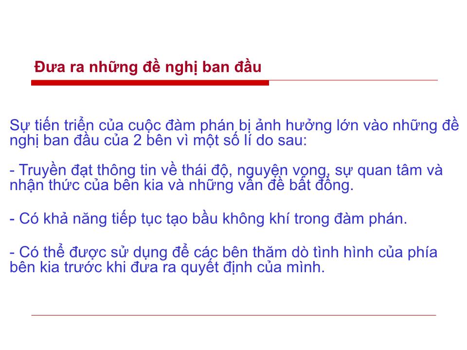 Bài giảng Đàm phán kinh doanh - Chương 3: Kỹ thuật đàm phán kinh doanh - Huỳnh Minh Triết trang 8