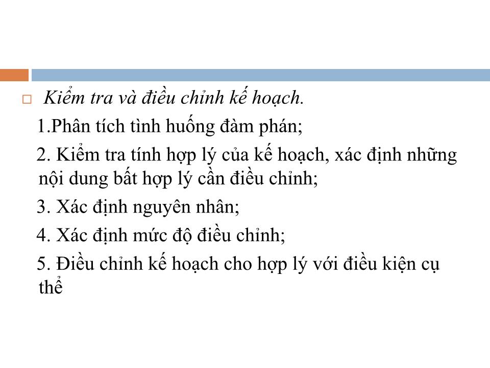 Bài giảng Đàm phán thương mại quốc tế - Chương 3: Quy trình đàm phán thương mại quốc tế trang 10