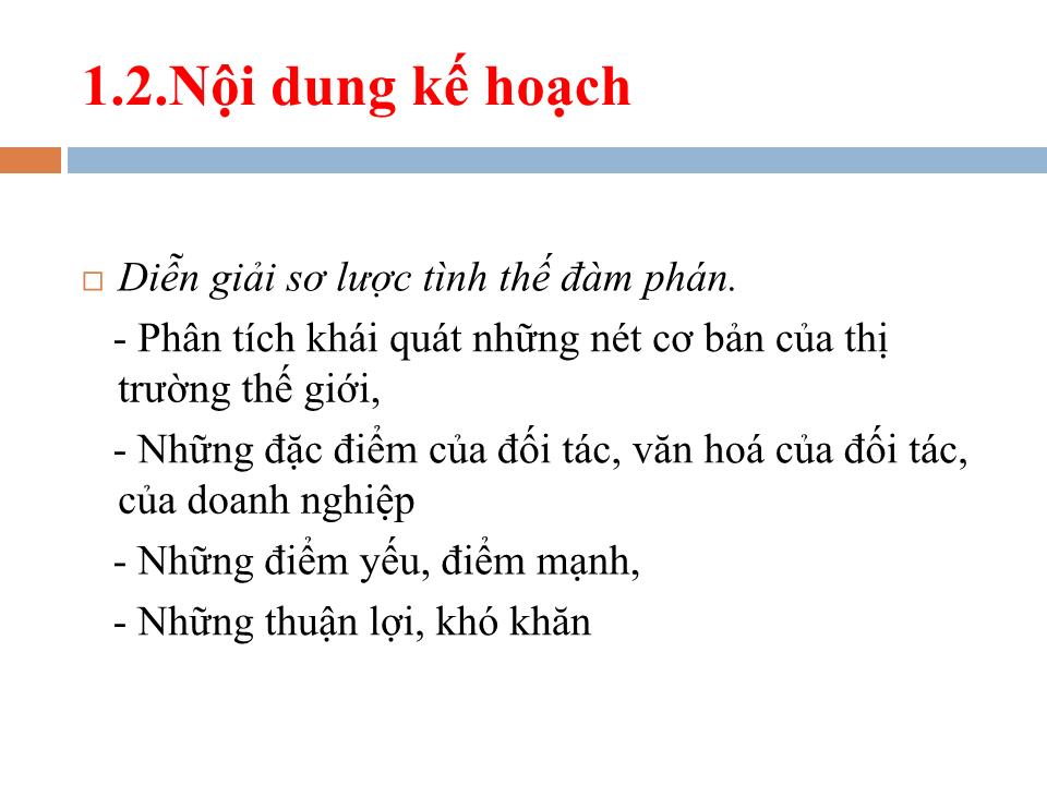 Bài giảng Đàm phán thương mại quốc tế - Chương 3: Quy trình đàm phán thương mại quốc tế trang 3